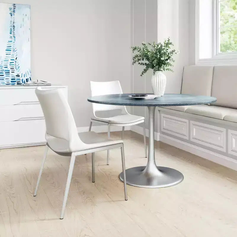 Set di 2 sedie da pranzo Geary - ZM Home: Imbottite, struttura in acciaio