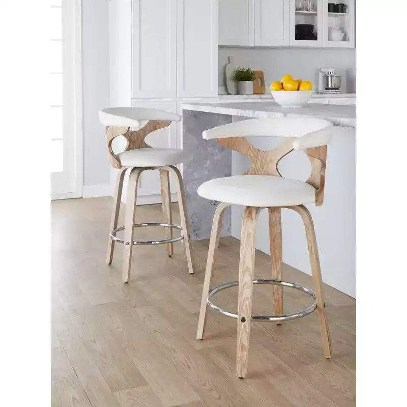 Set di 2 sgabelli da bar Gardenia altezza bancone - LumiSource