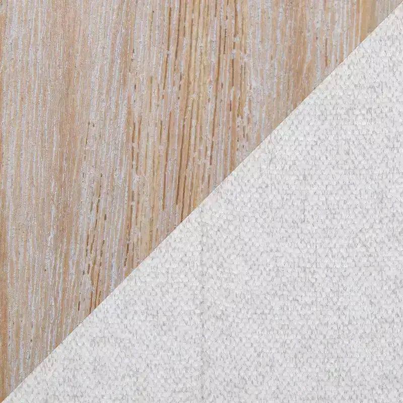 LumiSource Set di 2 Sgabelli Hannah Altezza Bancone Legno Bianco Anticatura